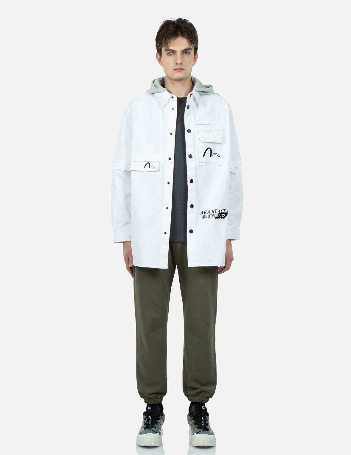 Logo及个性口号印花运动裤