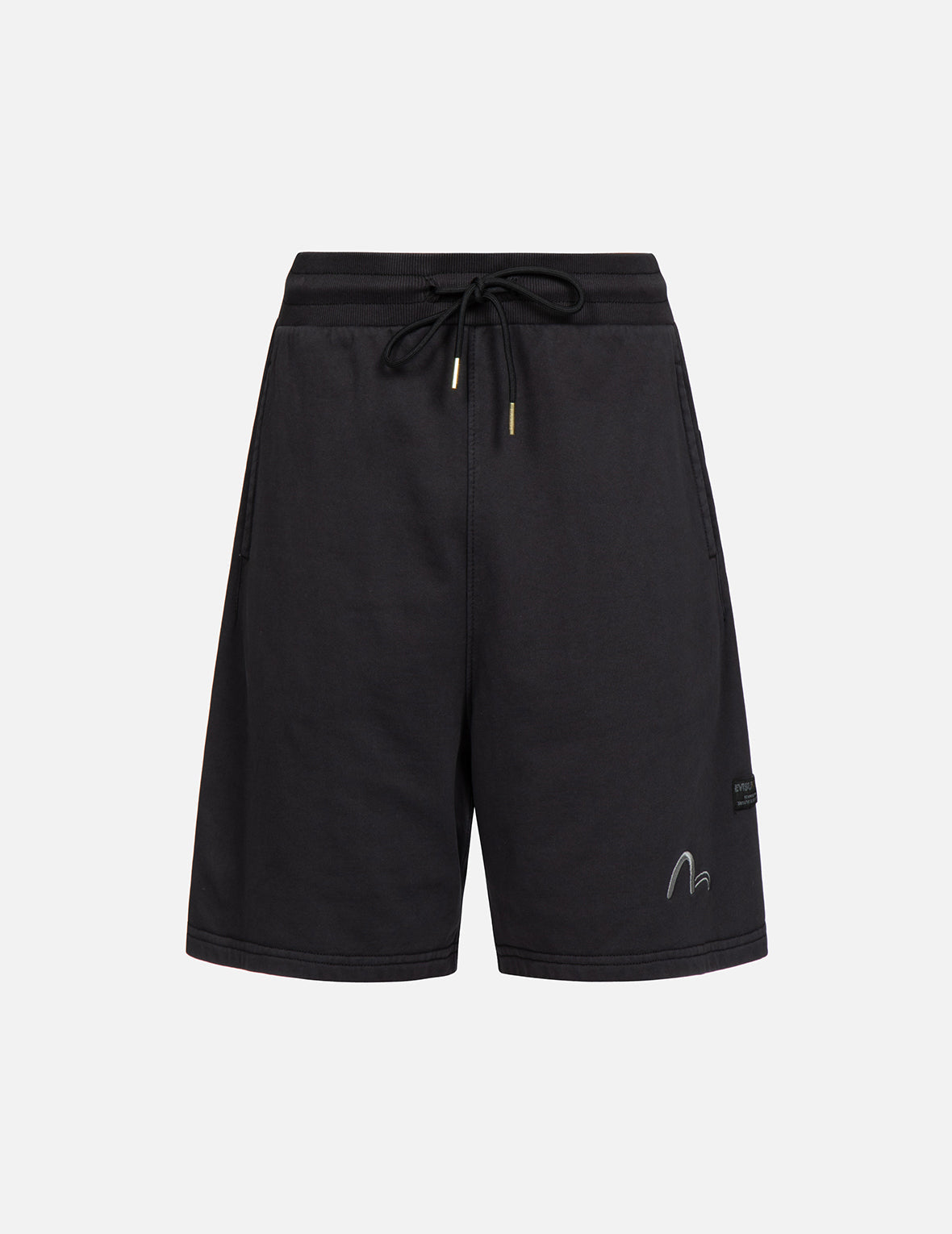 Distorted Kamon Embroidery Sweat Shorts