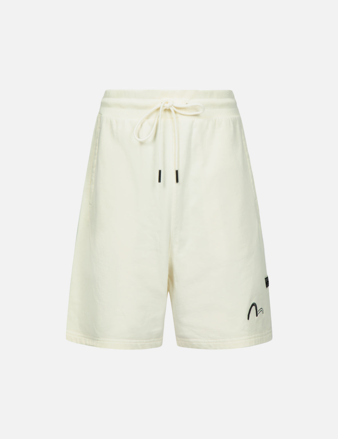 Distorted Kamon Embroidery Sweat Shorts