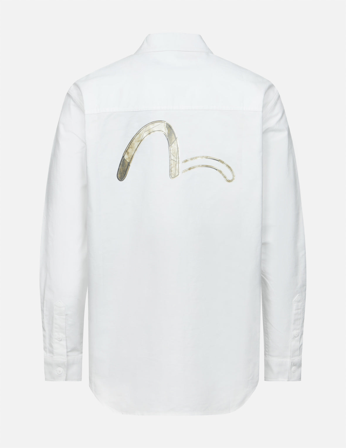 Multi-Pocket and Seagull Print Relax Fit Shirt