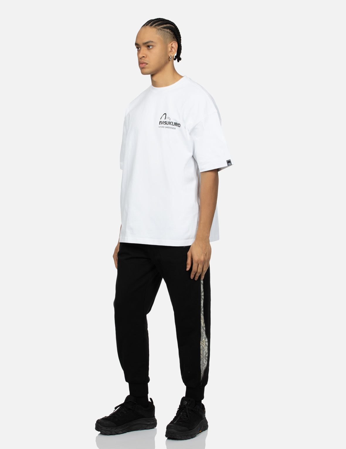 Multi Slogans with 3D Logo Oversized T-shirt