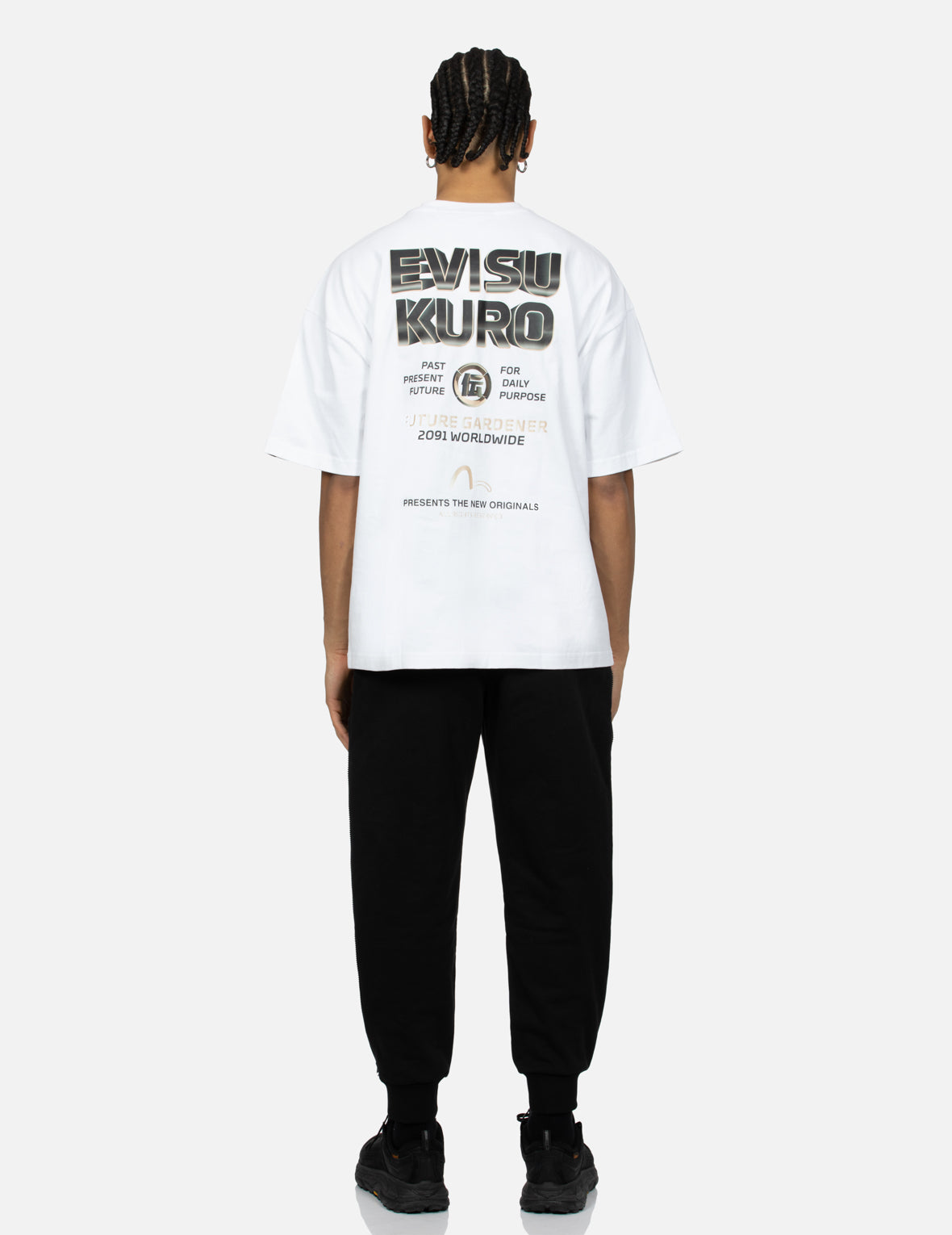 Multi Slogans with 3D Logo Oversized T-shirt
