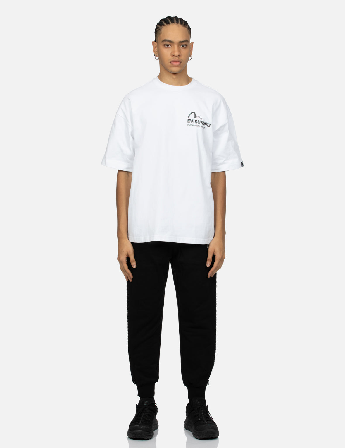 Multi Slogans with 3D Logo Oversized T-shirt