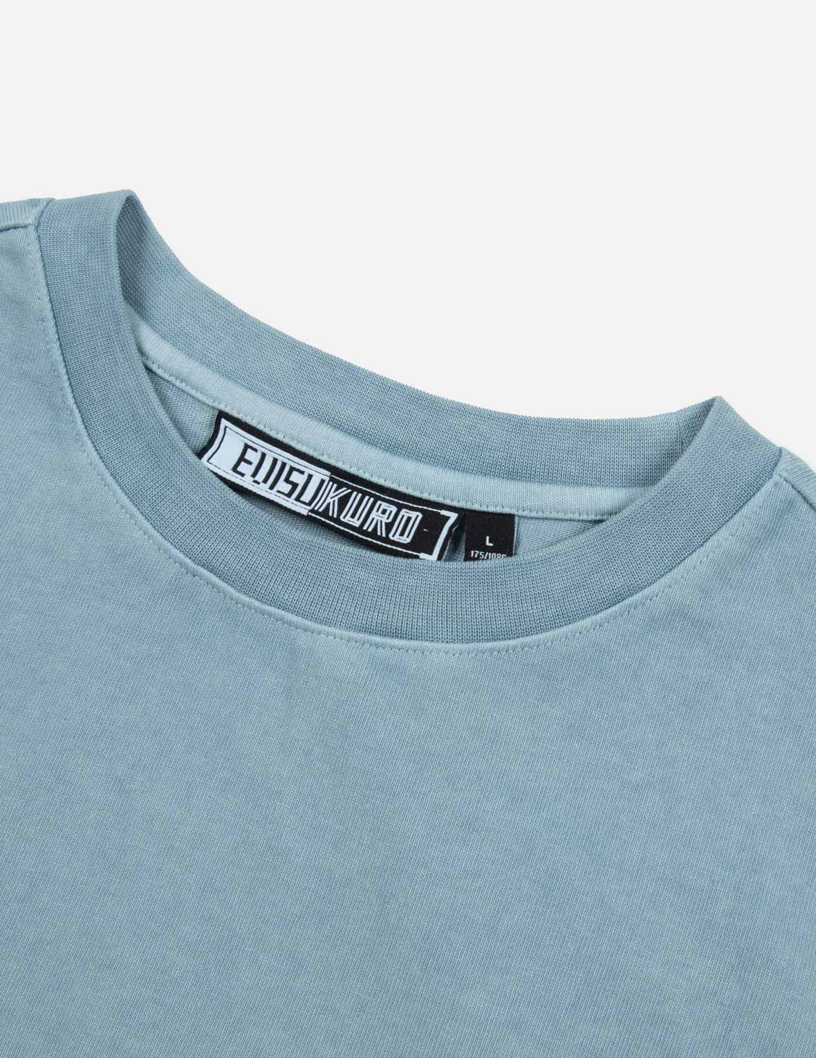 海鸥印花和彩虹渐变图案宽版休闲T恤