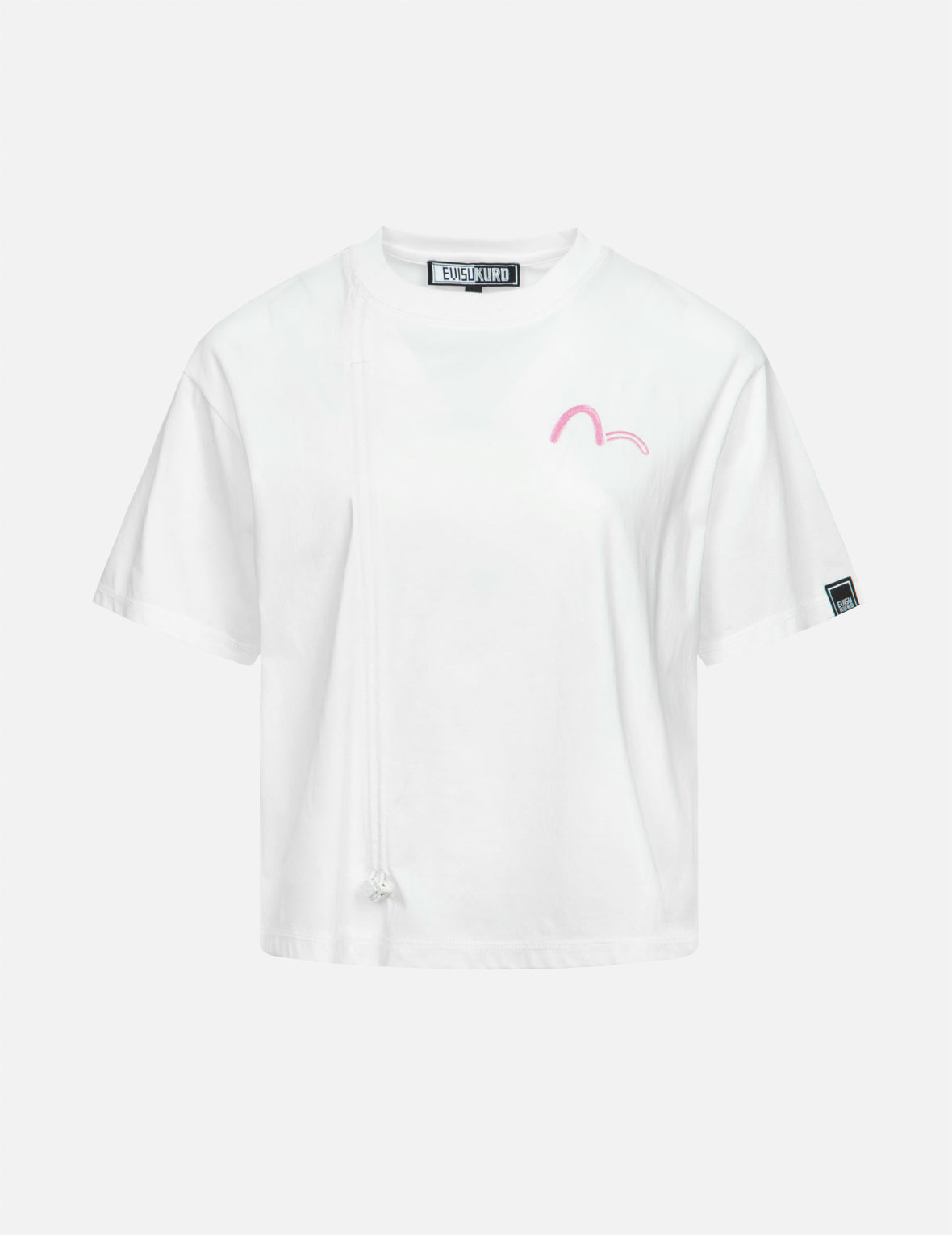 Brush Art Kamon Ruched Fashion Fit T-Shirt