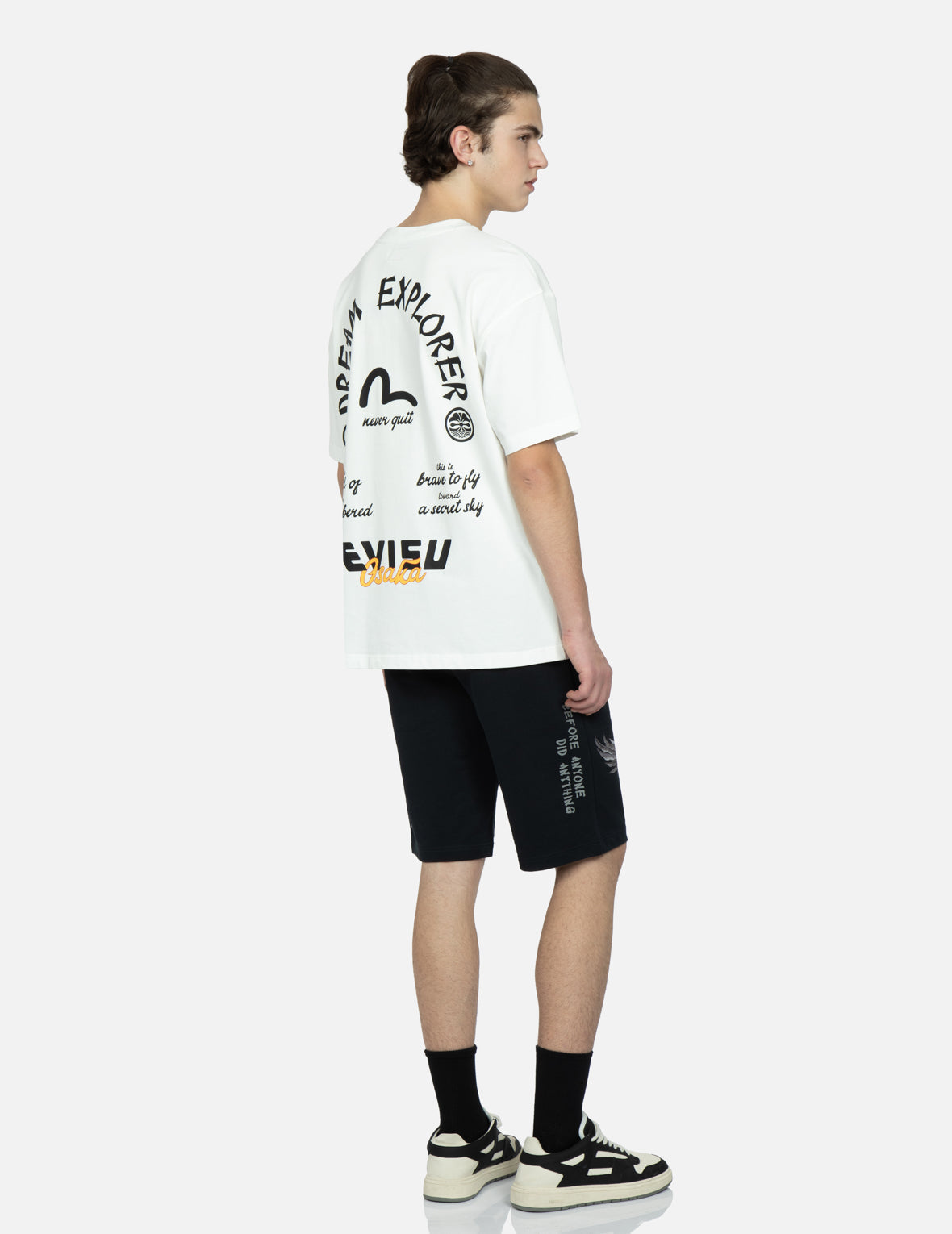 Eagle Embroidery Sweat Shorts