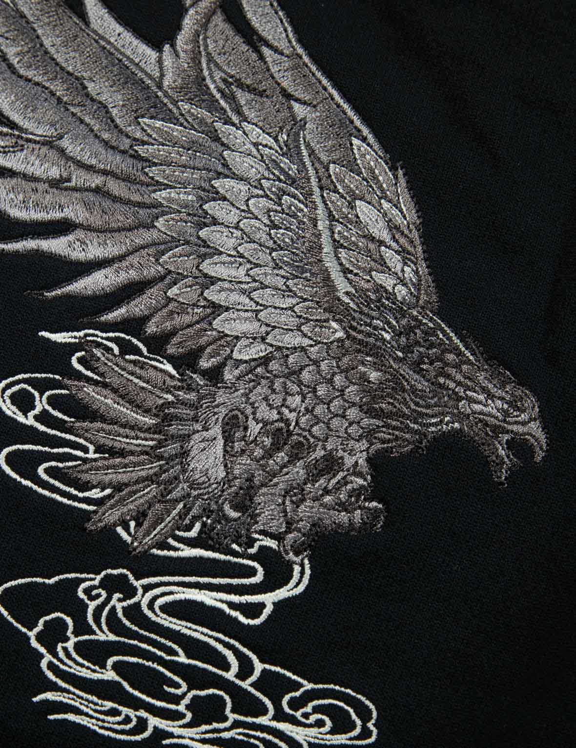 Eagle Embroidery Sweat Shorts