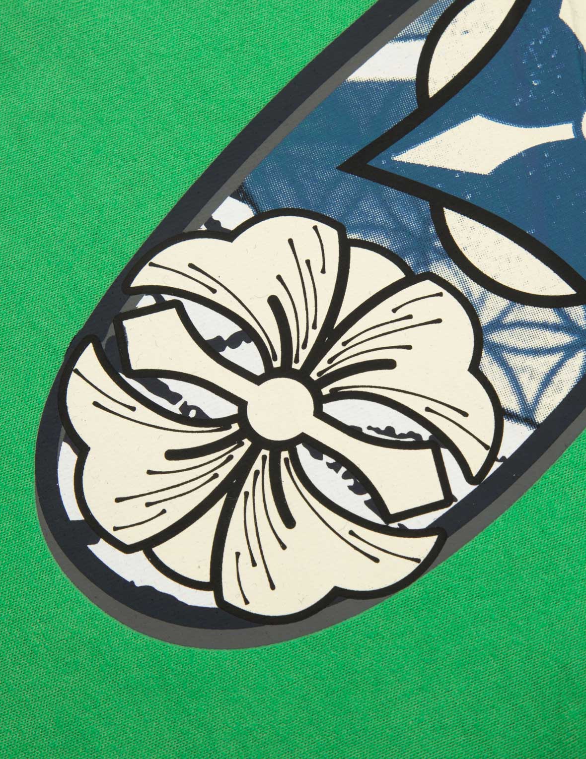 花札达摩与大M印花宽版T恤