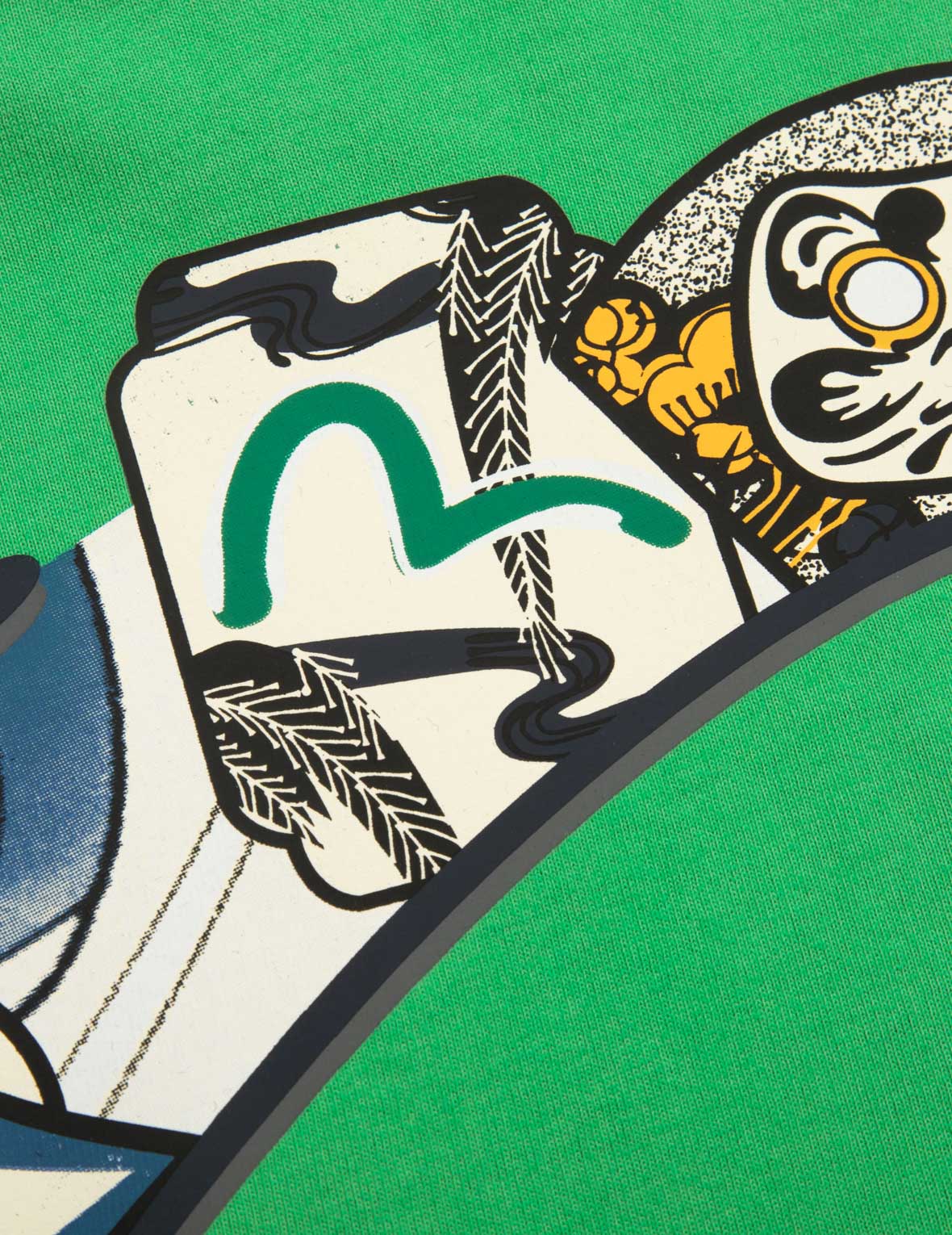 花札达摩与大M印花宽版T恤