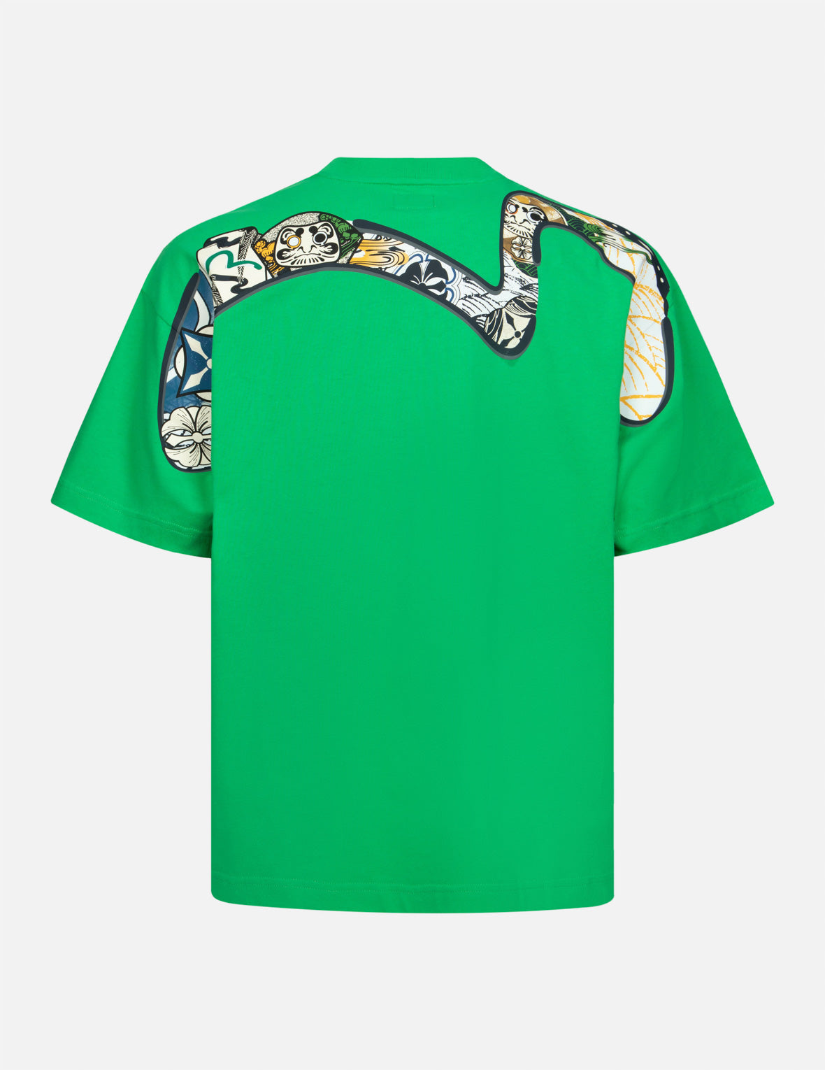 花札达摩与大M印花宽版T恤