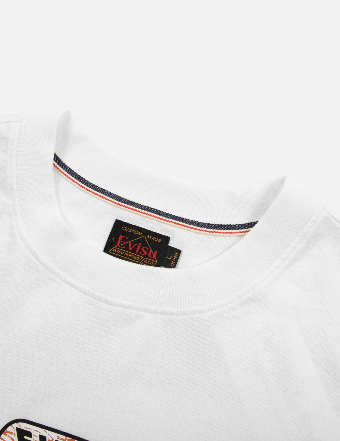 花札达摩与大M印花宽版T恤