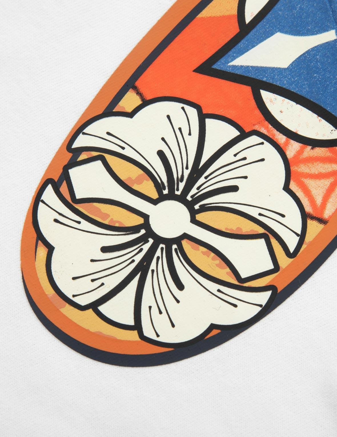 花札达摩与大M印花宽版T恤