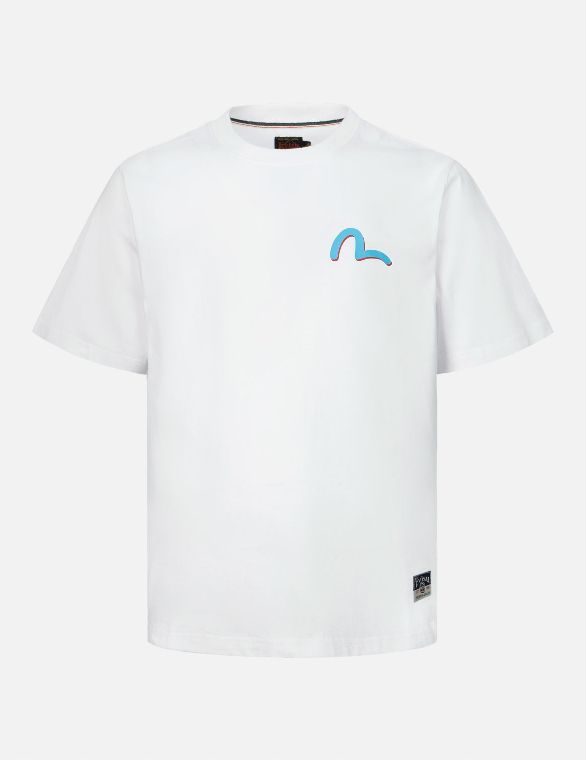 Seagull and Playful Godhead Print Regular Fit T-shirt