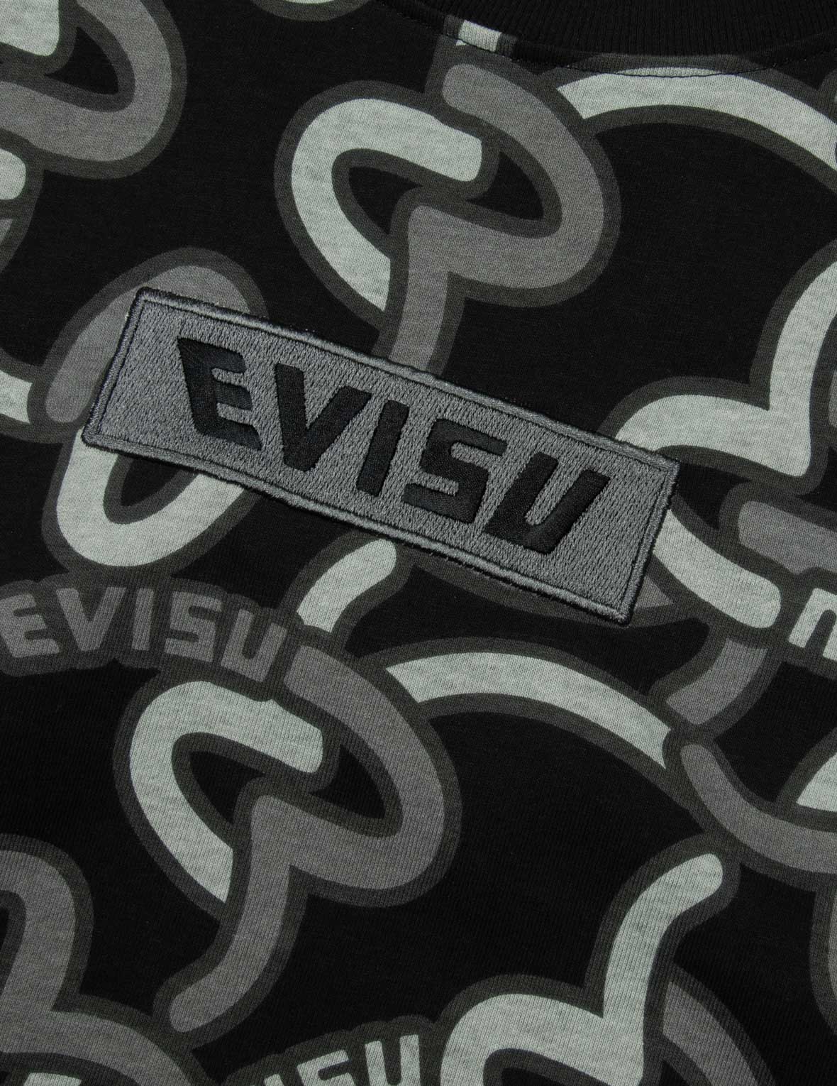 满地重叠海鸥印花常规版型T恤