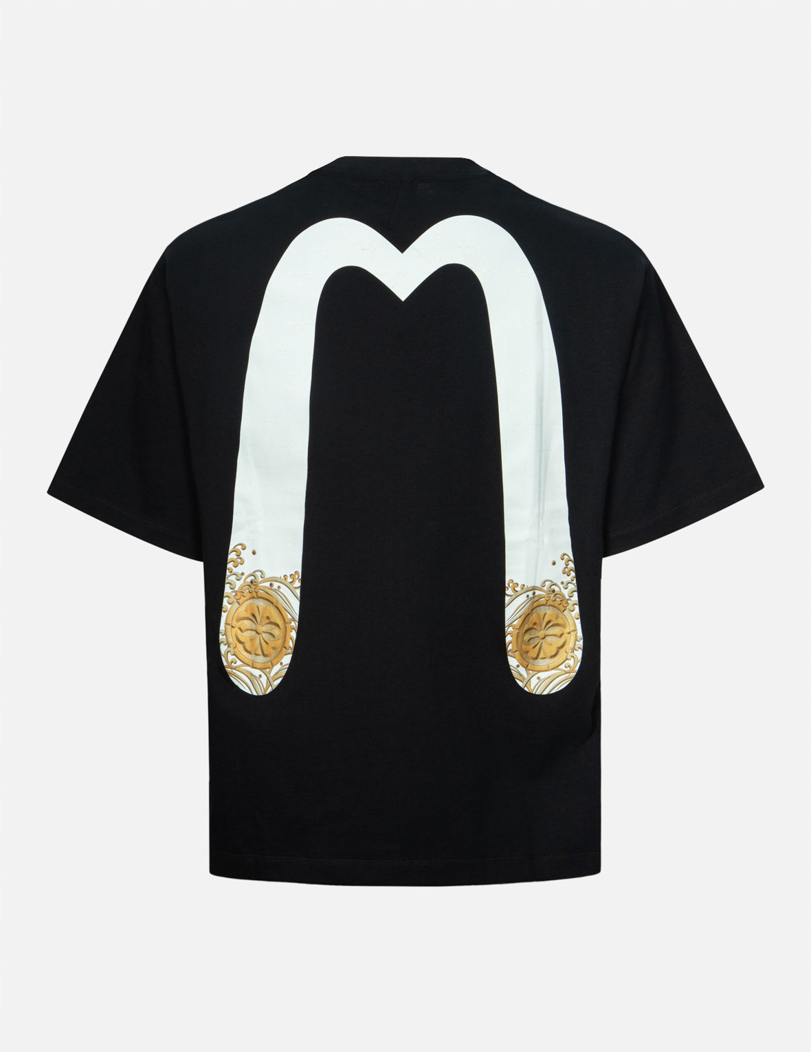 Daicock and Gold Kamon Print Relax Fit T-shirt