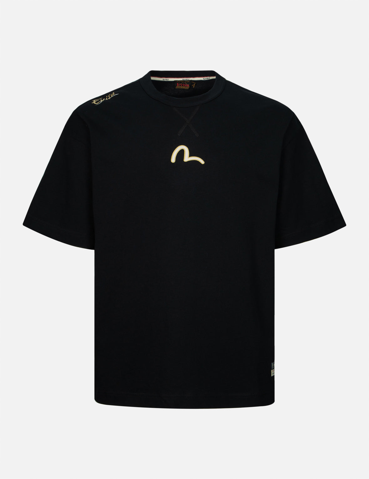 鲤鱼和海鸥笔刷大M数码印花宽版T恤