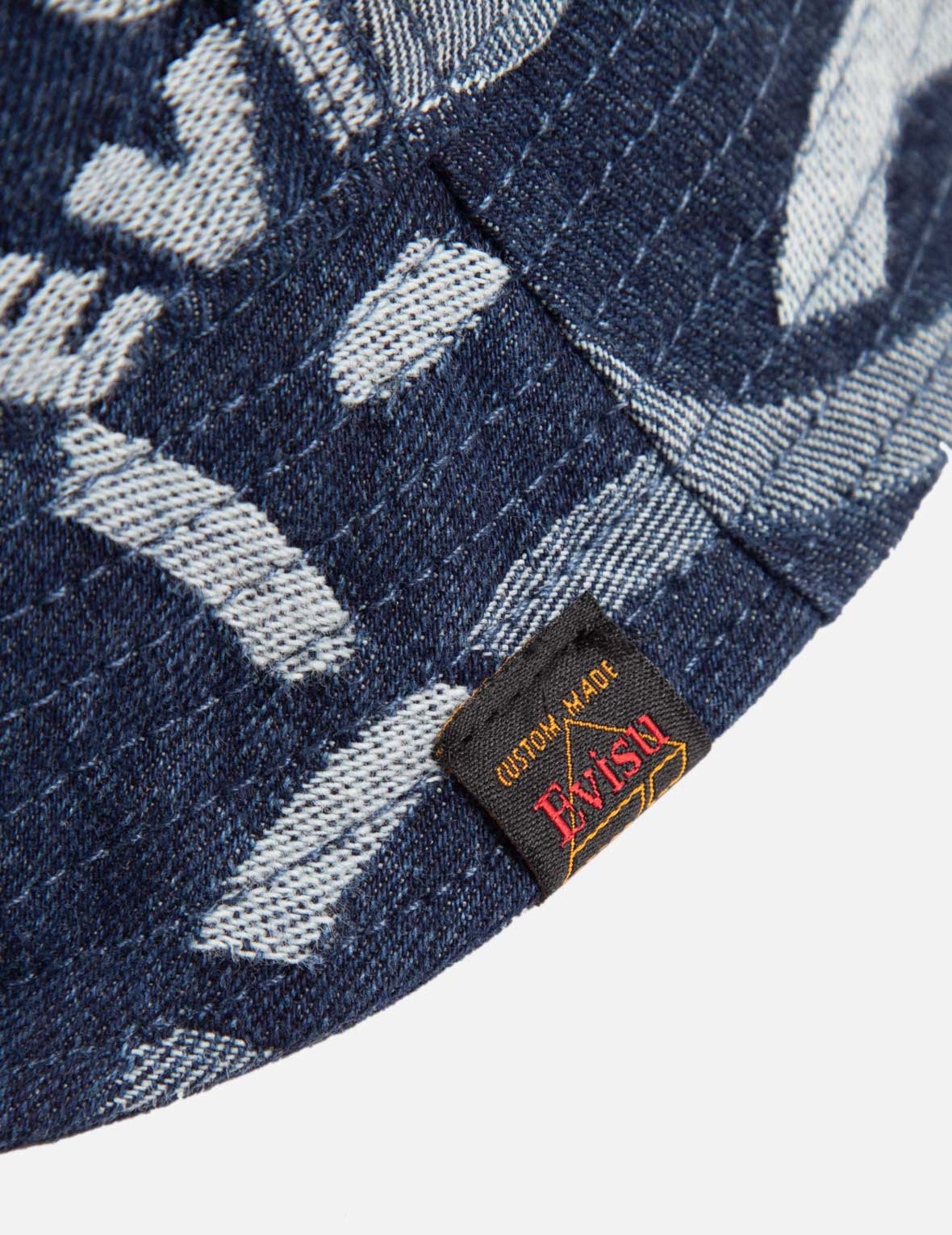 Allover Seagull Jacquard Denim Bucket Hat