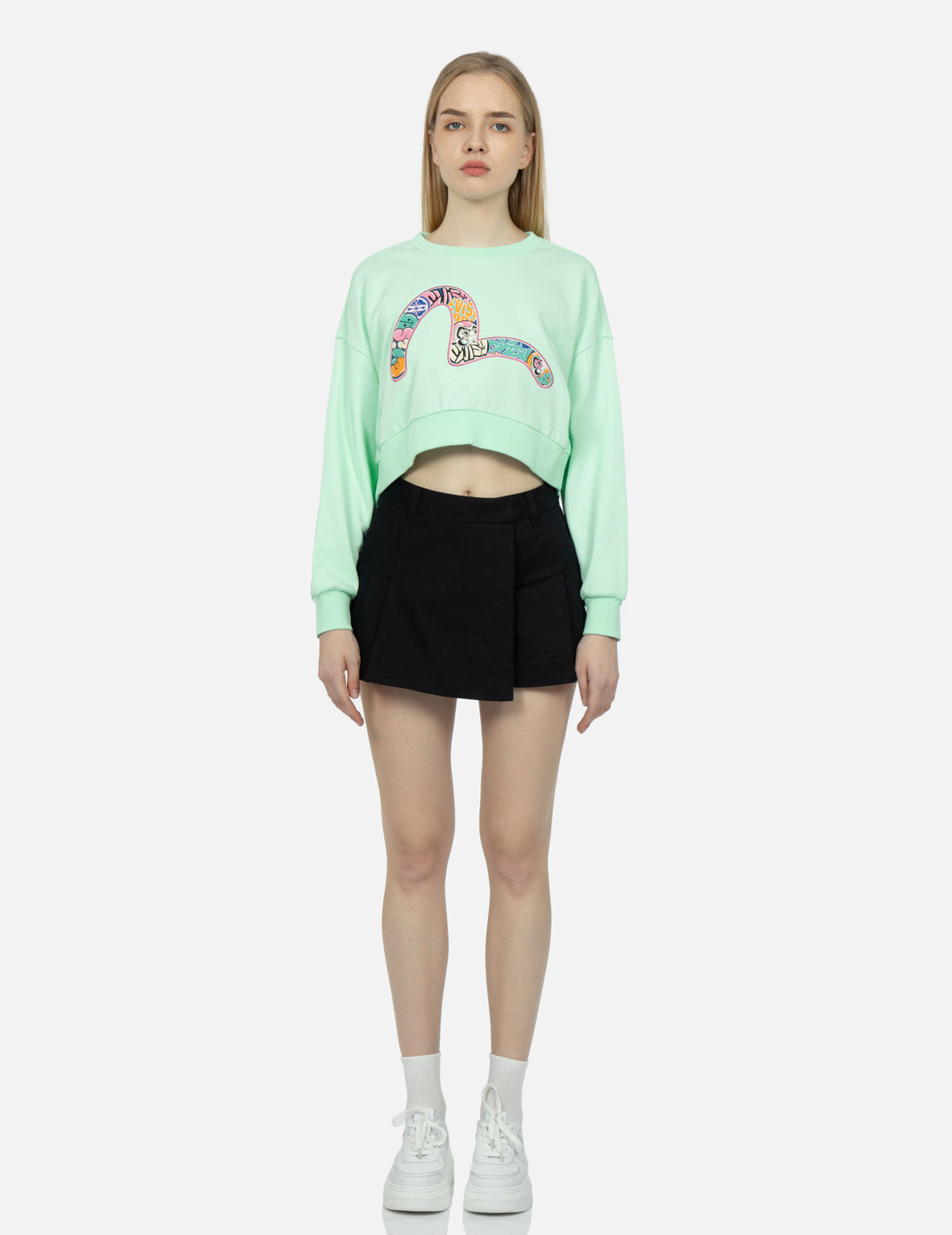 小海鸥刺绣梭织裙裤