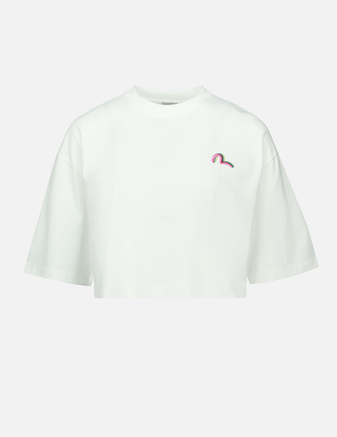 Logo Print Cropped T-shirt