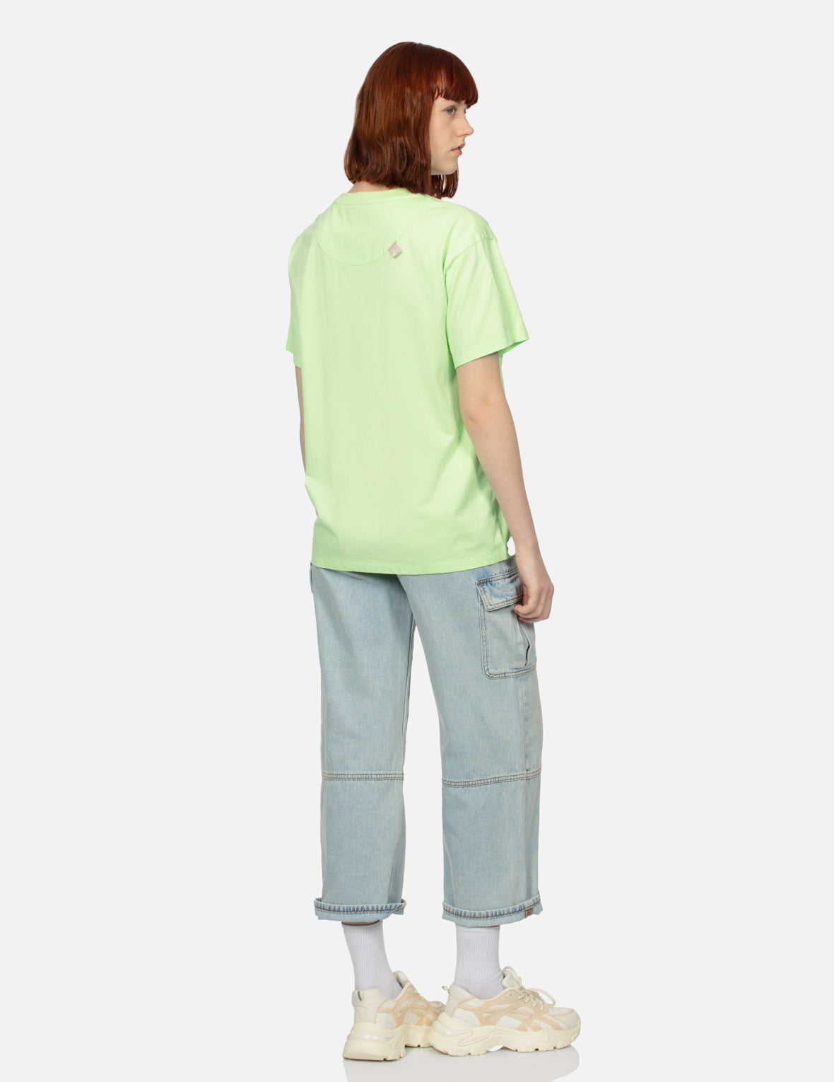 Fortune Cat and Floral Print Boyfriend T-shirt