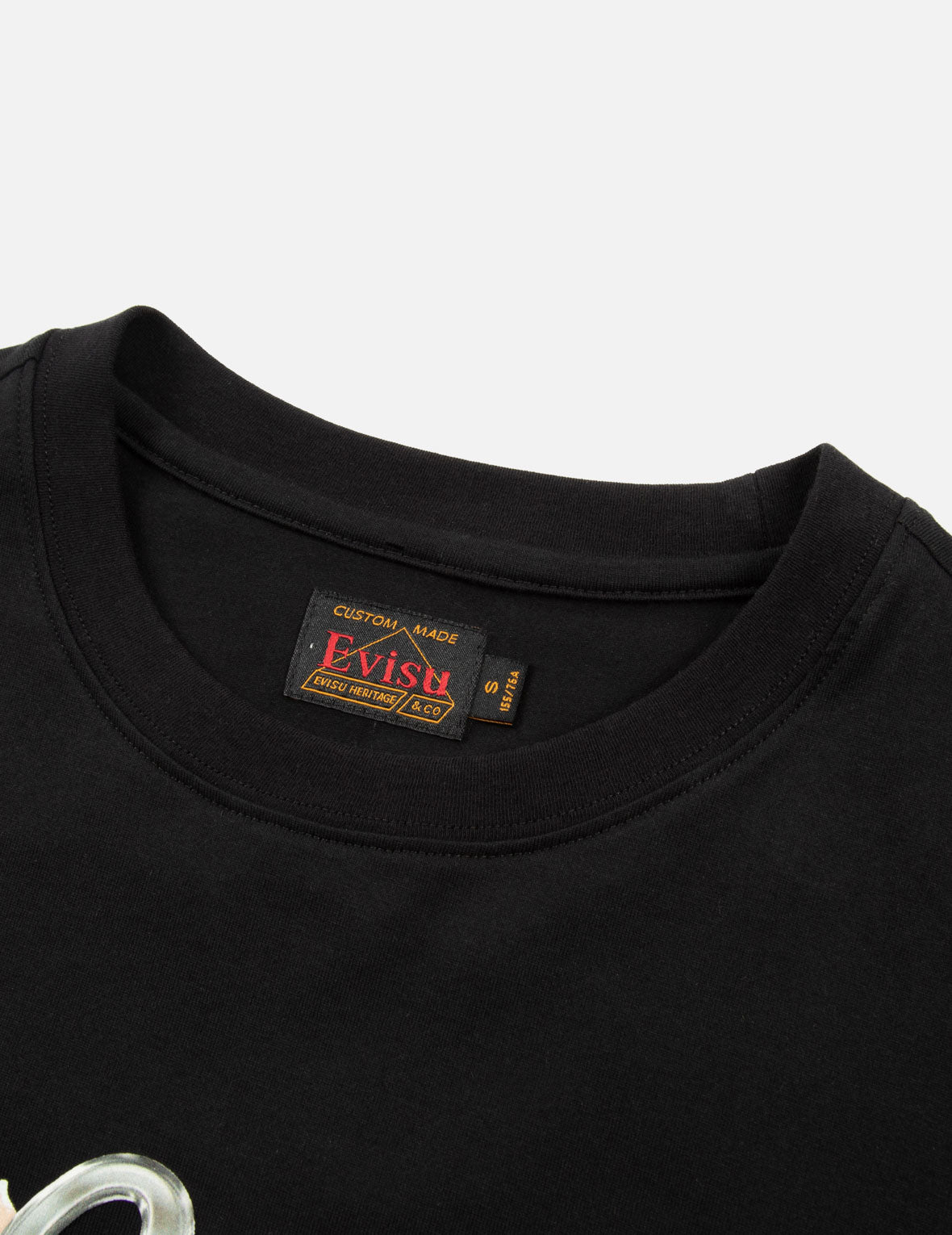 仙鹤和紫藤花印花常规版型T恤