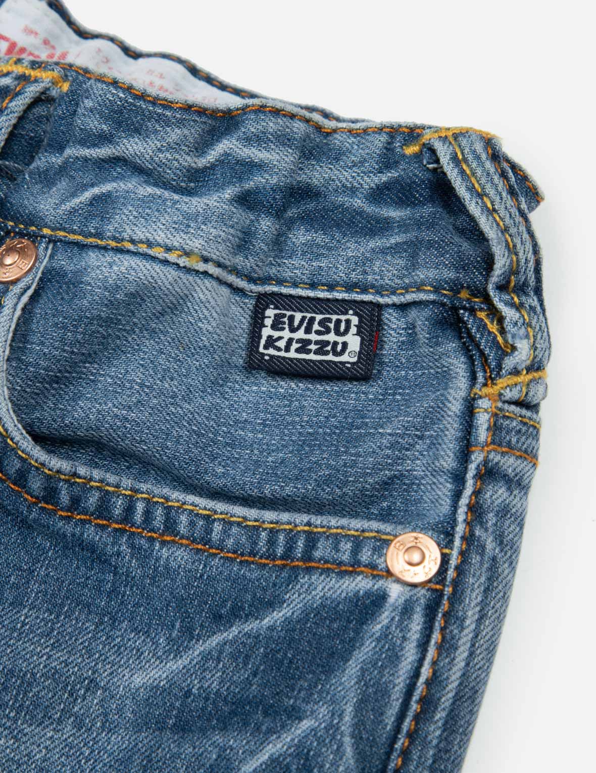 大M印花常规版型牛仔裤