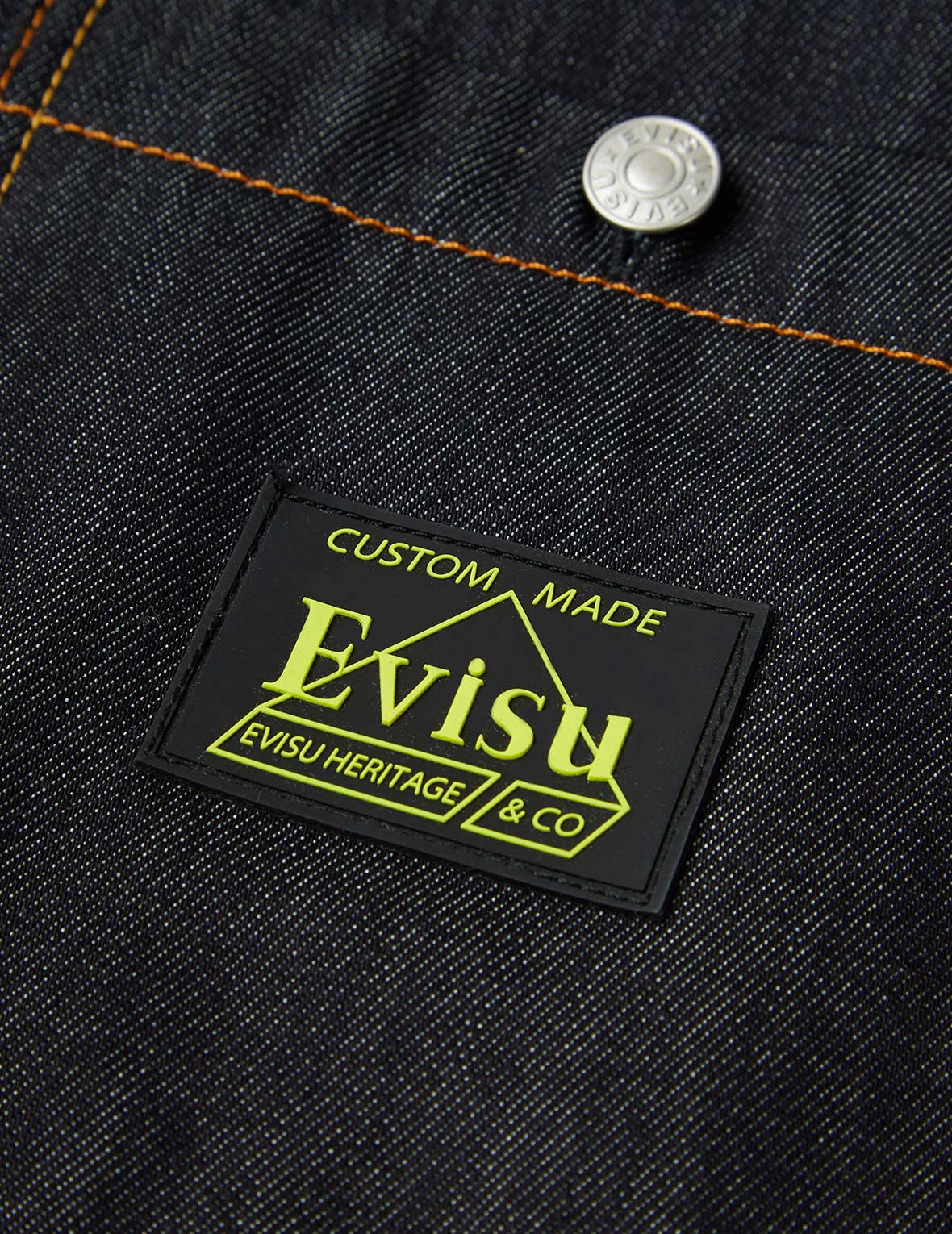 EVISU x Jean Michel Basquiat "Untitled" Denim Shirt Jacket