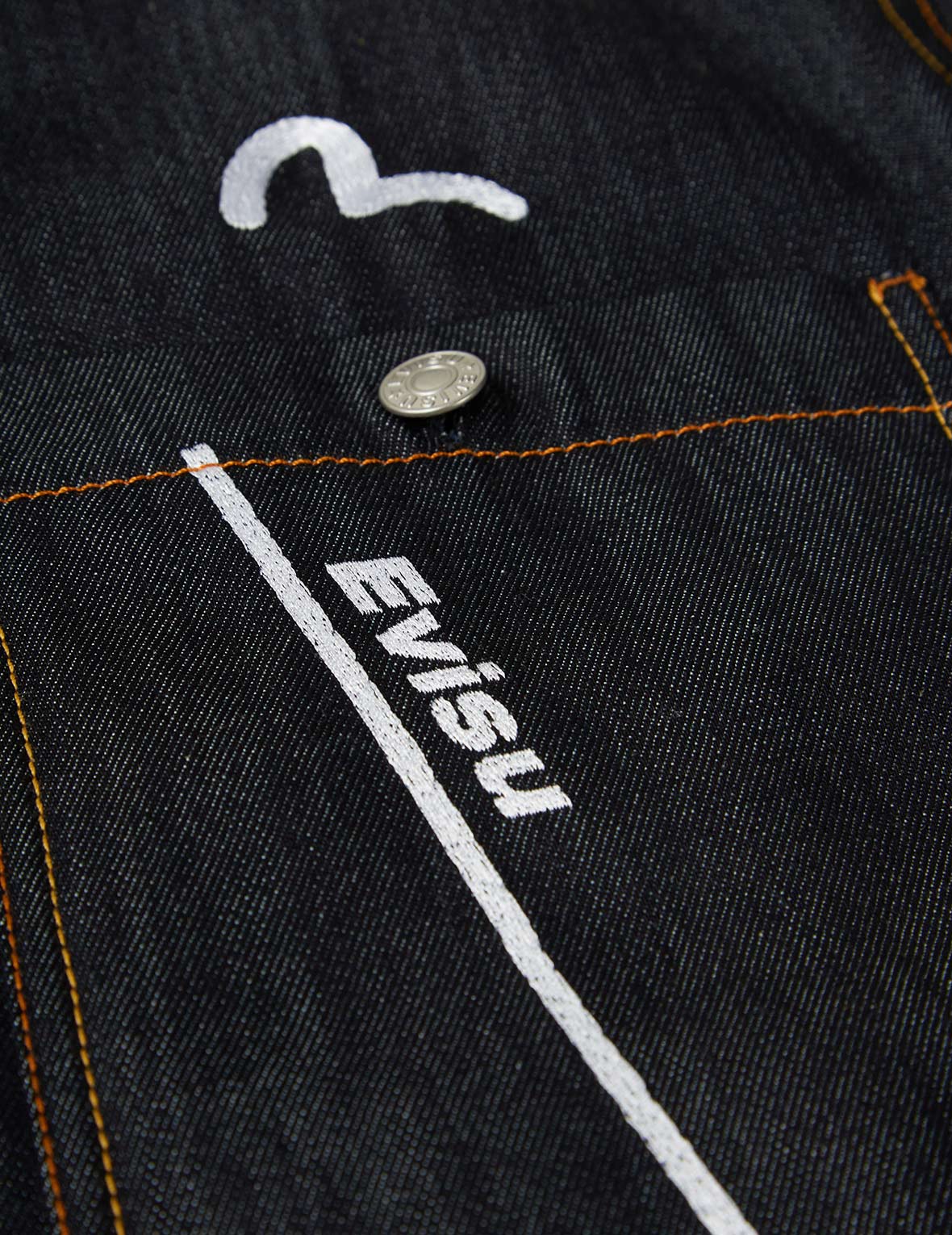 EVISU x Jean Michel Basquiat "Untitled" Denim Shirt Jacket