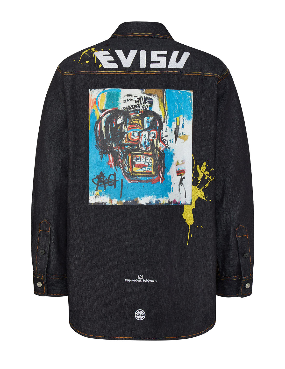 EVISU x Jean Michel Basquiat "Untitled" Denim Shirt Jacket