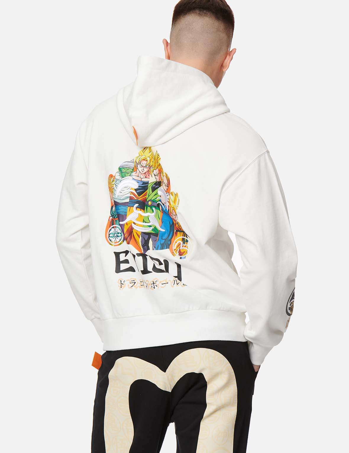 EVISU x Dragon Ball Z 角色佛头图案印花连帽卫衣