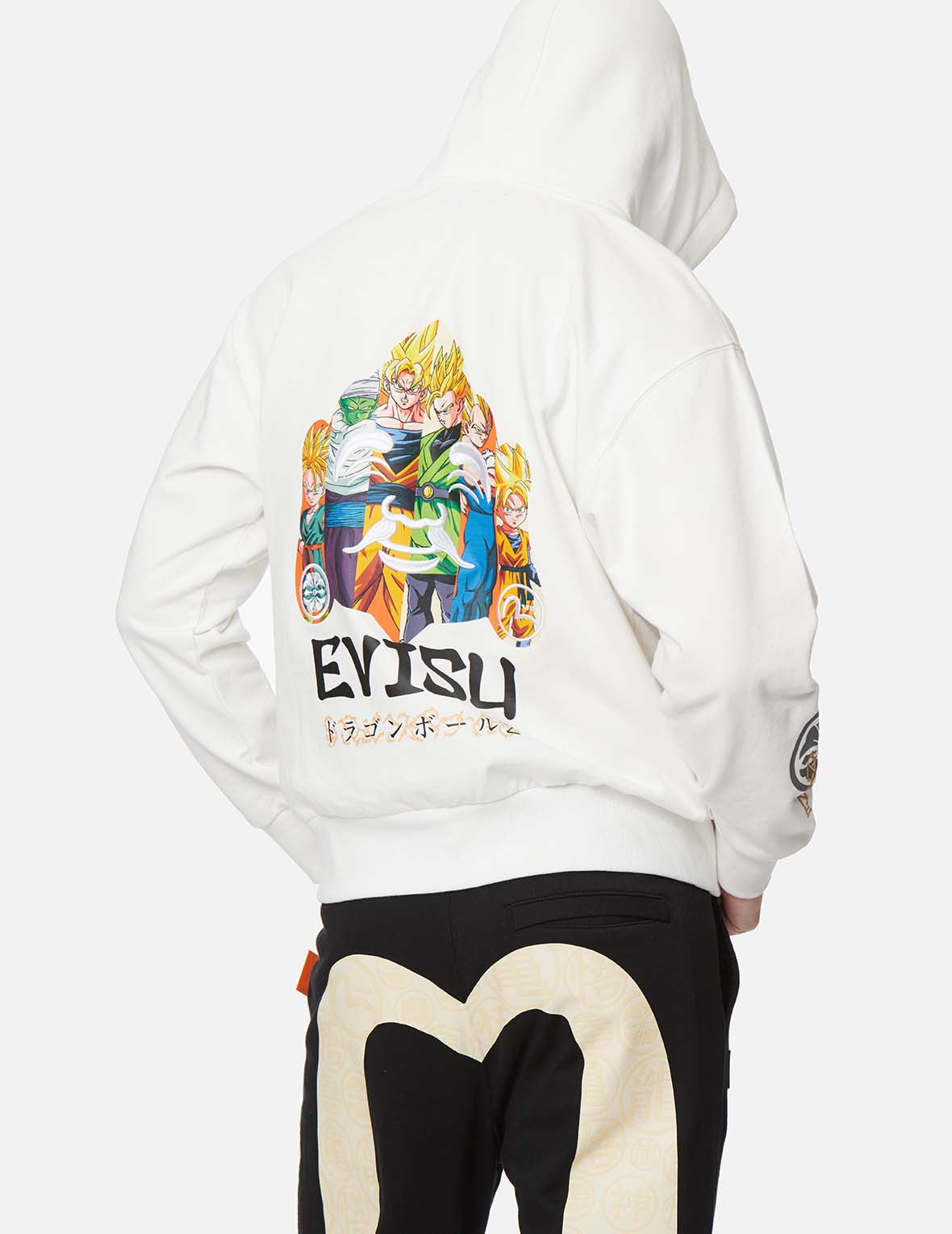 EVISU x Dragon Ball Z 角色佛头图案印花连帽卫衣