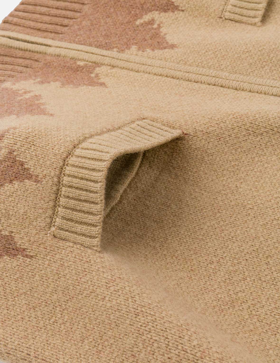 UFO and Cowichan Intarsia Patterns Relax Fit Knitted Sweatshirt