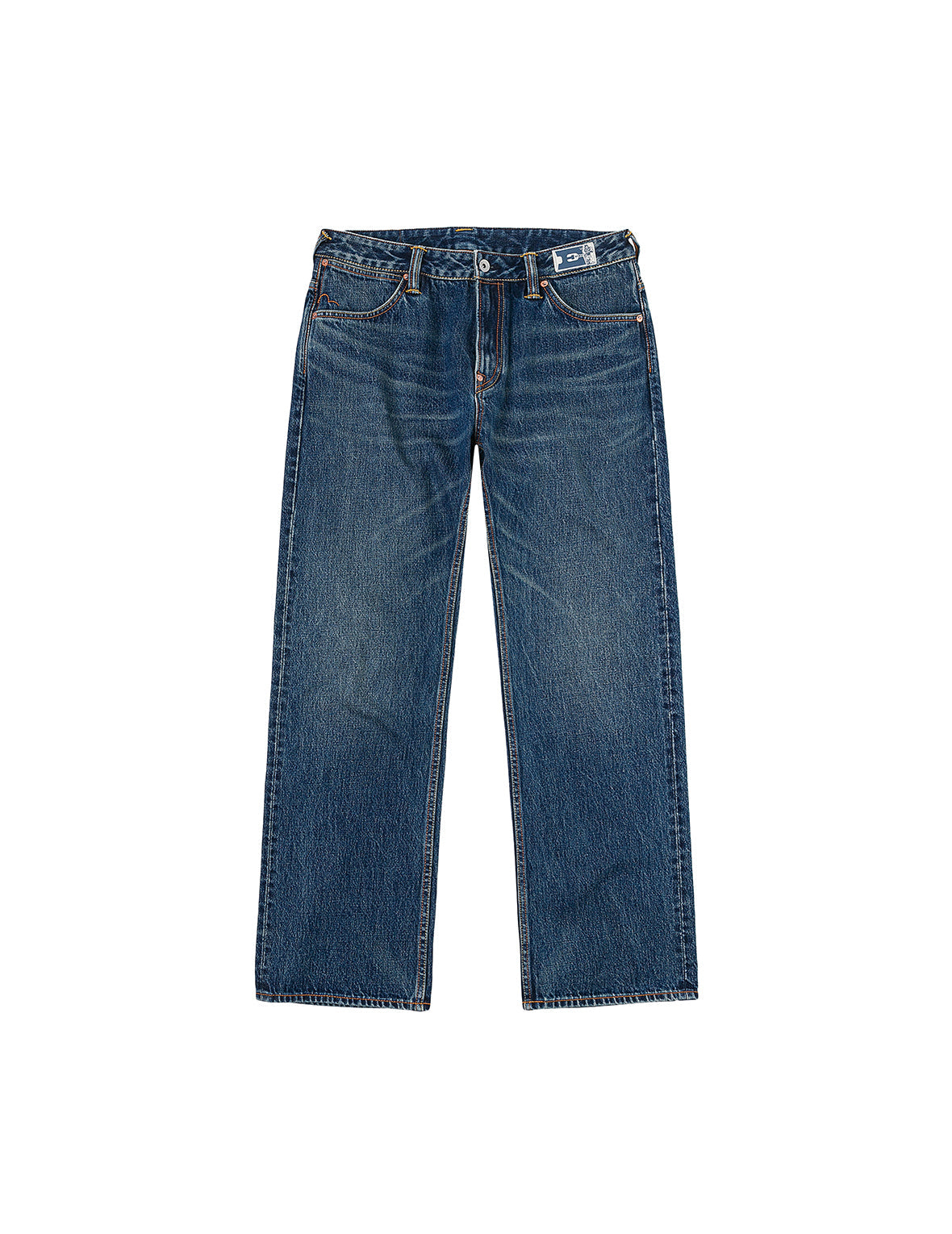 Distressed Seagull Print Regular Fit Denim Jeans