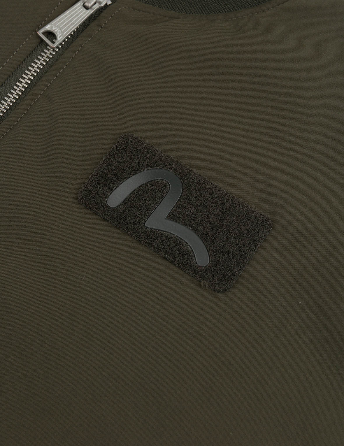 E and Seagull Appliqué Print Regular Fit Bomber Jacket