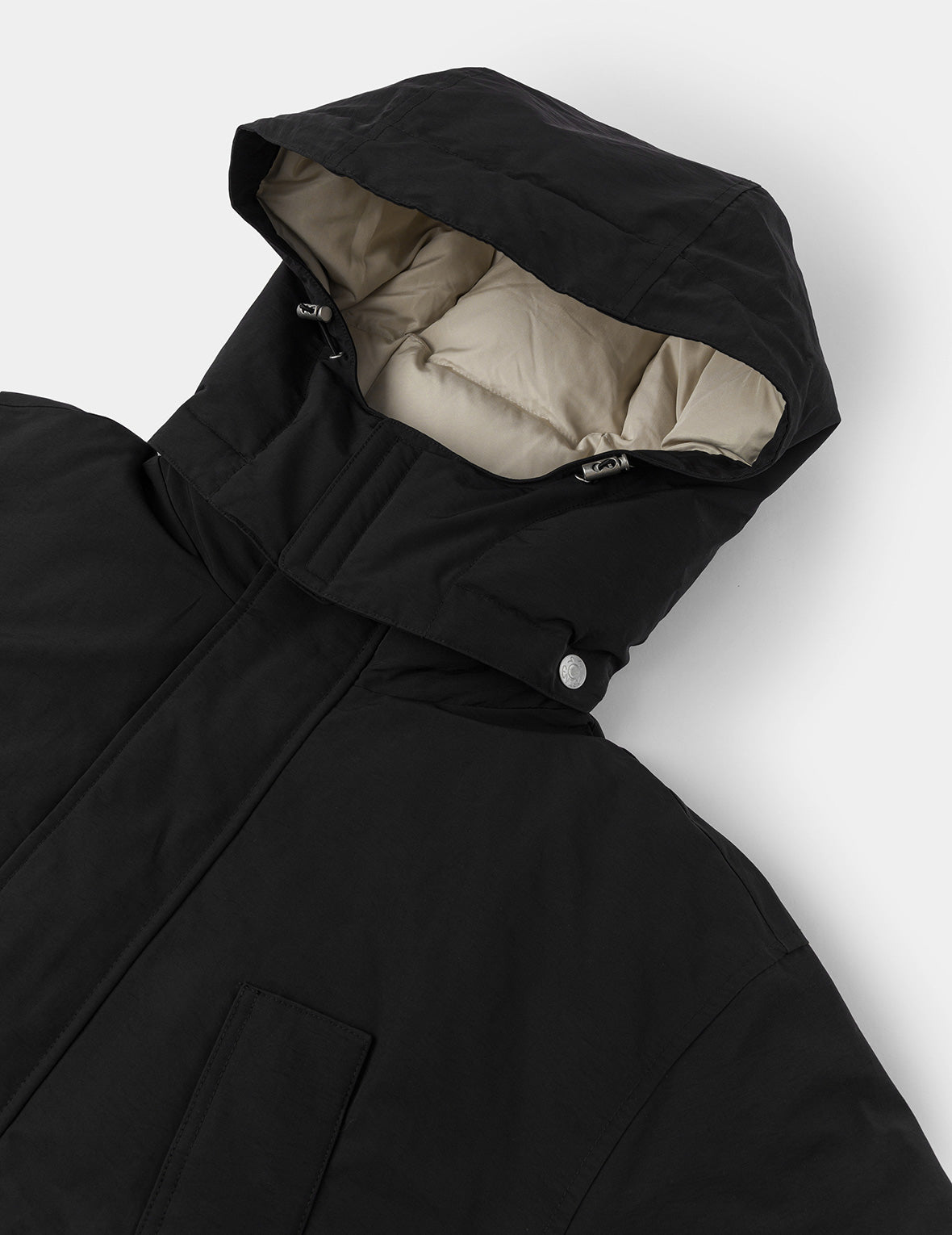 Seagull Embroidery Regular Fit Waterproof Down Jacket