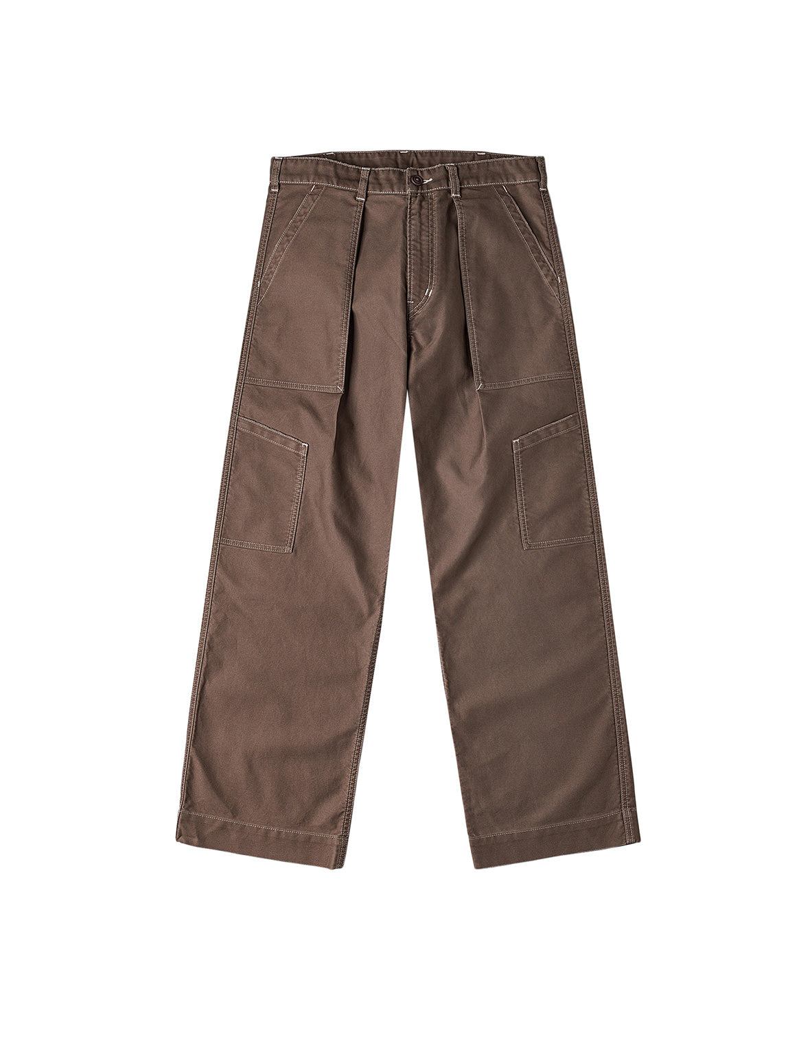 Hand-Painted Seagull Print Relax Fit Flight Pants