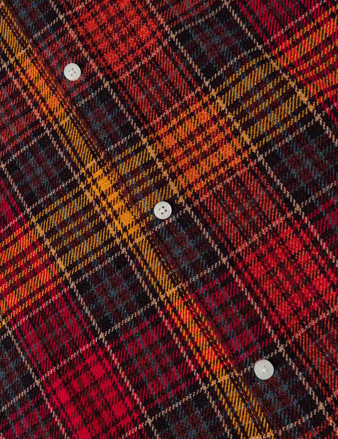 Seagull Print Regular Fit Flannel Check Shirt