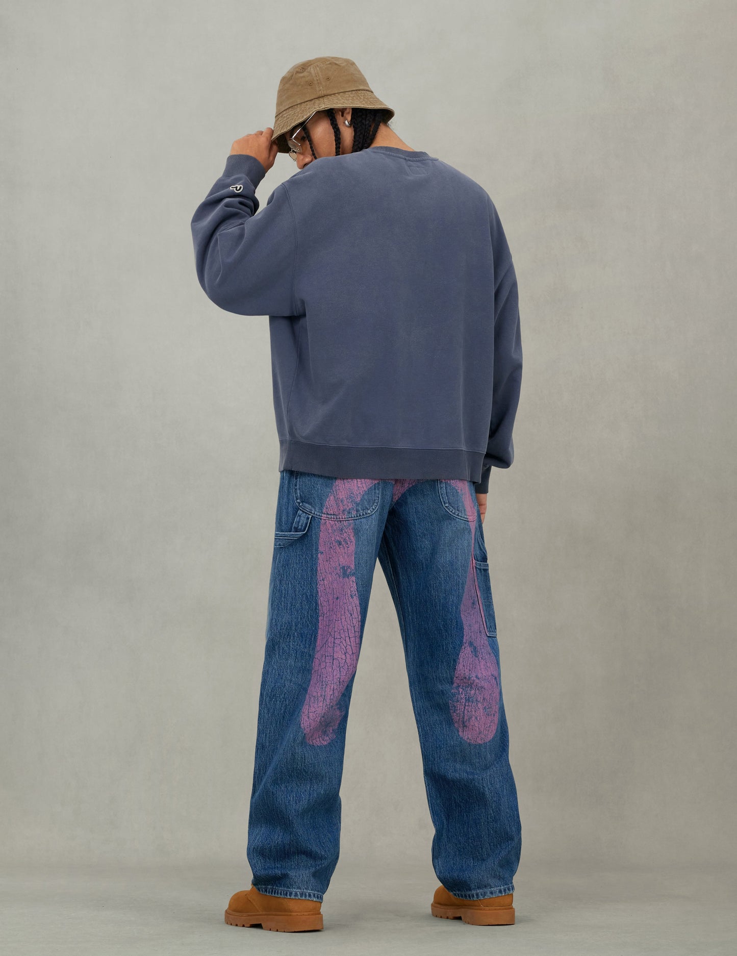 Bowling Workwear Print Relax Fit Sweatshirt