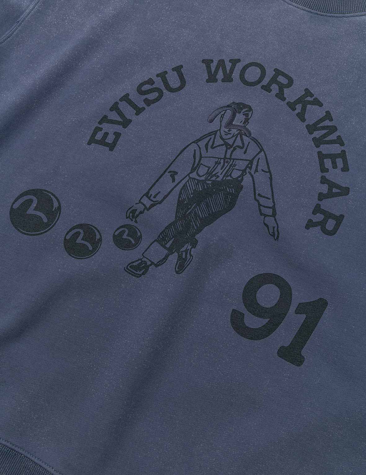 Bowling Workwear Print Relax Fit Sweatshirt