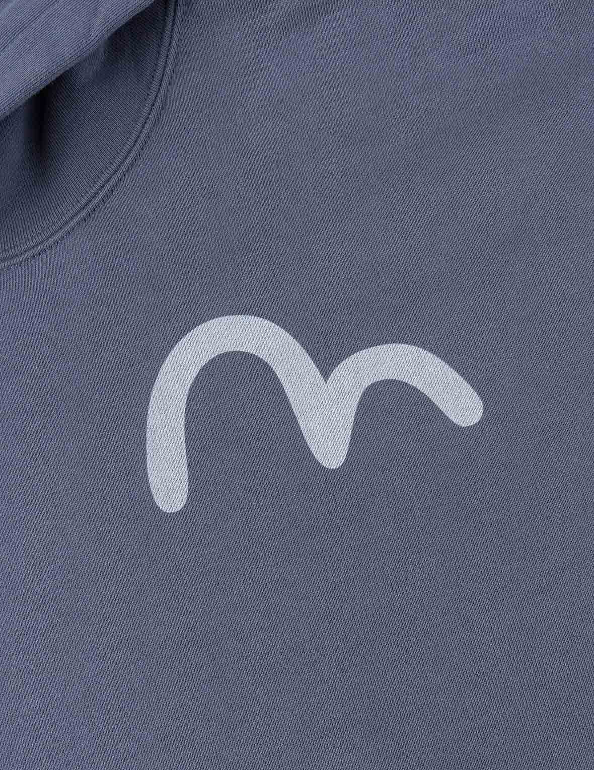 American Ebisu and Seagull Print Relax Fit Hoodie