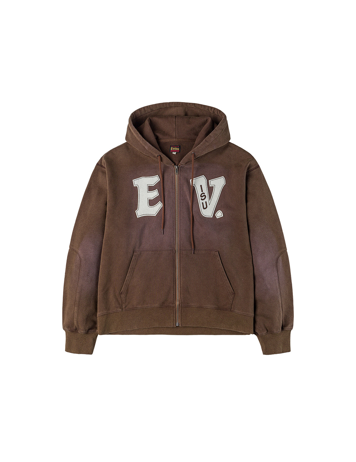 EV and Seagull Patches Embroidery Relax Fit Hoodie Jacket