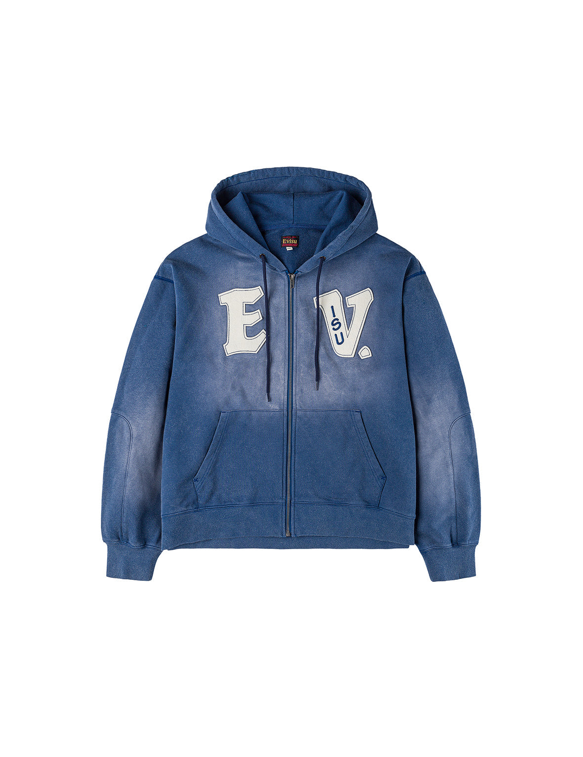 EV and Seagull Patches Embroidery Relax Fit Hoodie Jacket