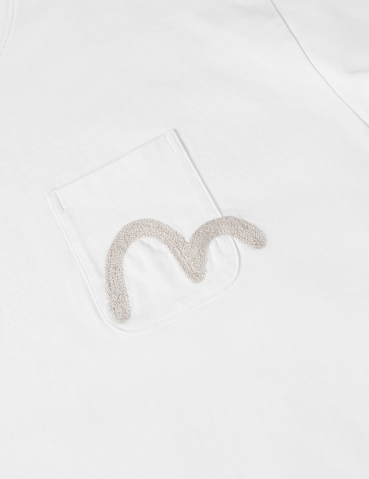 Seagull Embroidery Pocket Relax Fit Long-sleeve T-shirt