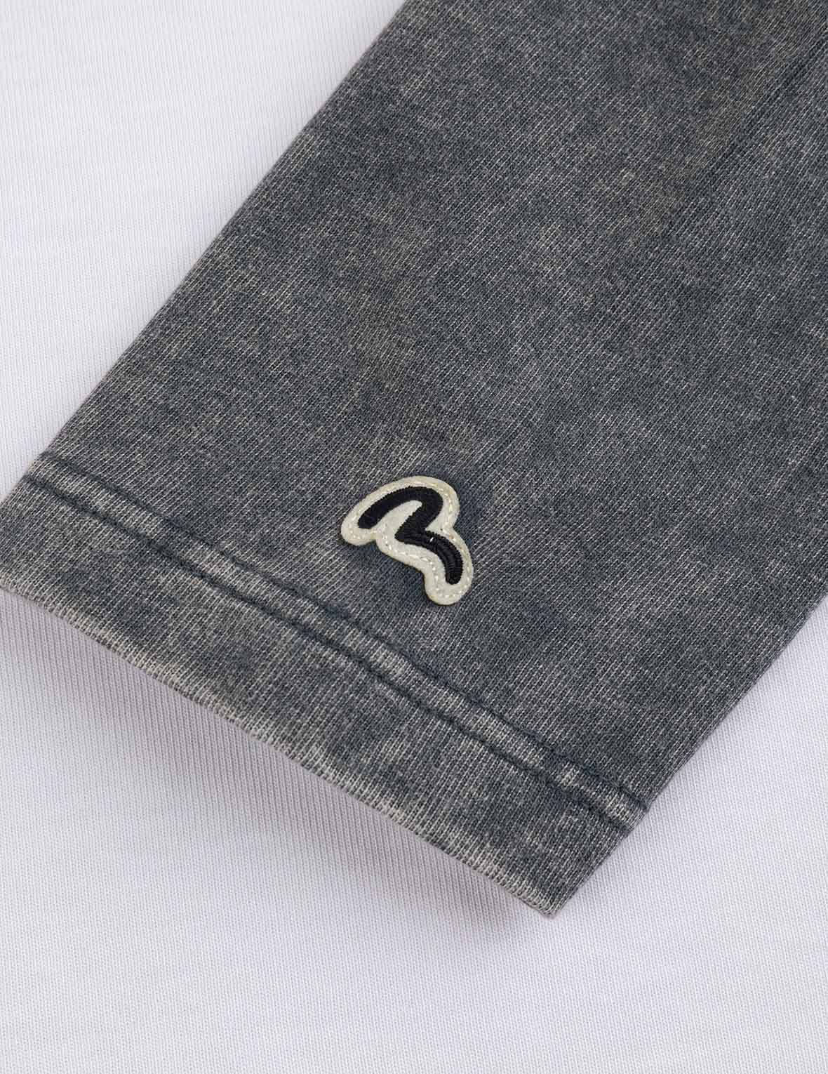 Retro Motocross Print Relax Fit Long-sleeve T-shirt