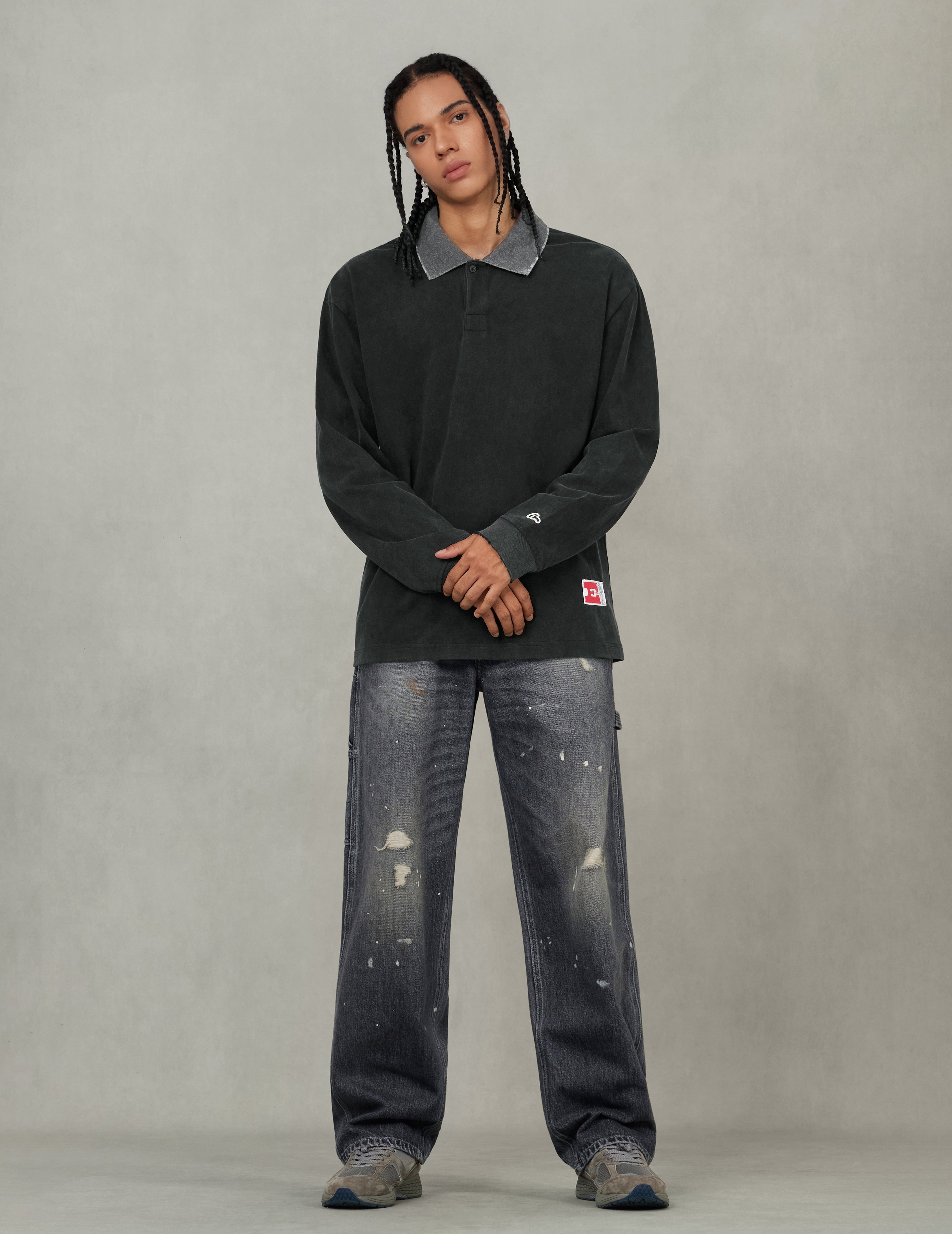 Seagull Appliqué Relax Fit Long-sleeve T-shirt