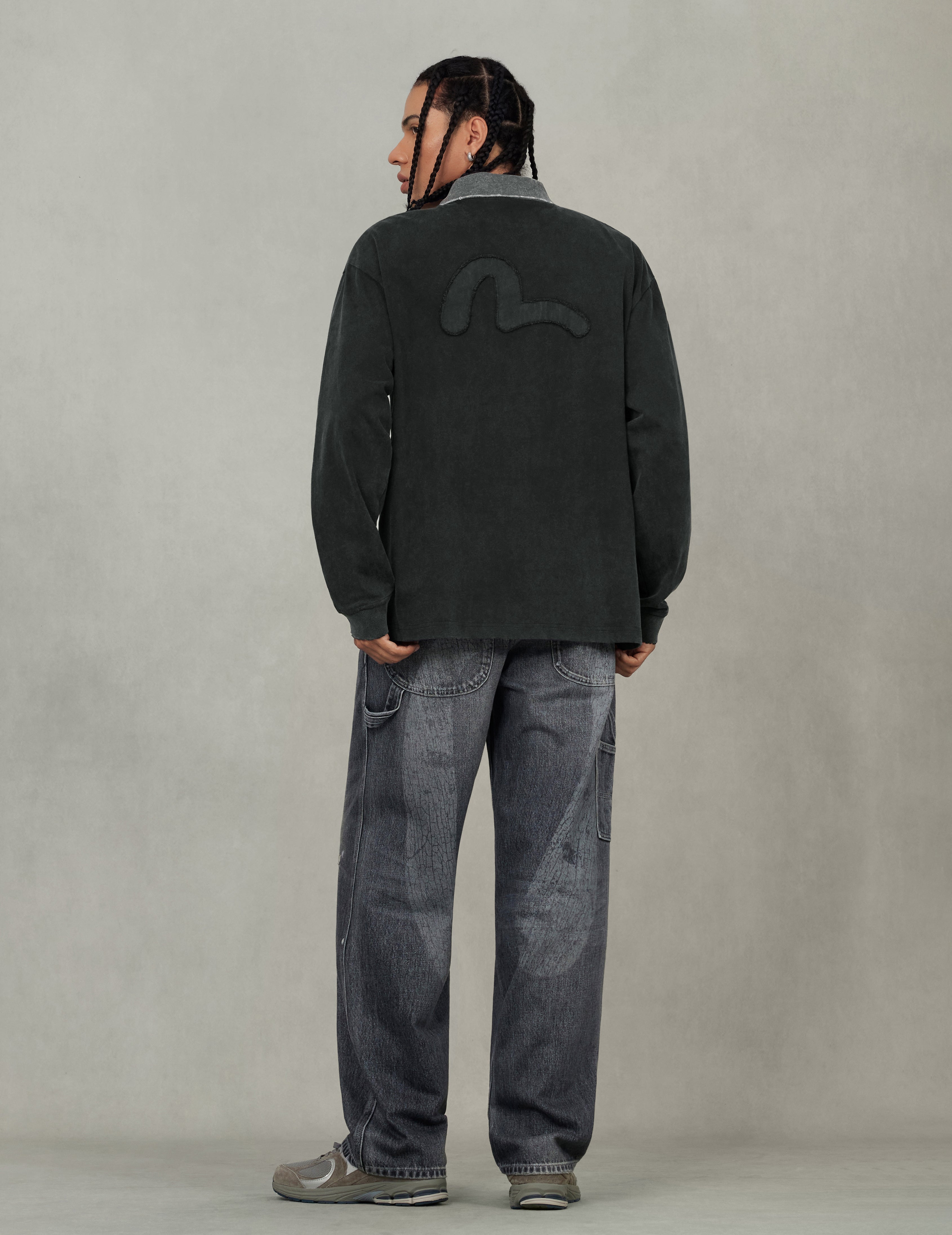 Seagull Appliqué Relax Fit Long-sleeve T-shirt