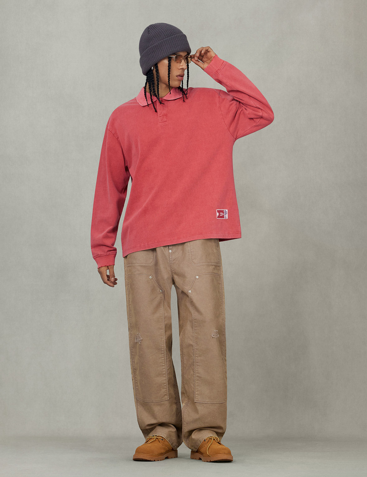 Seagull Appliqué Relax Fit Long-sleeve T-shirt