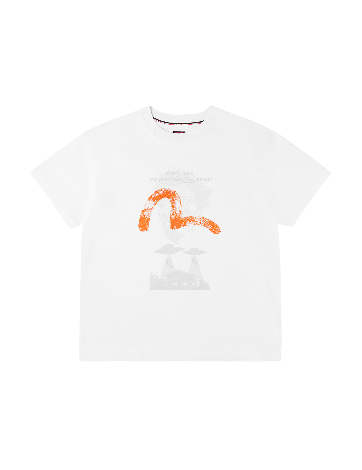 UFO Abduction Print Relax Fit T-shirt