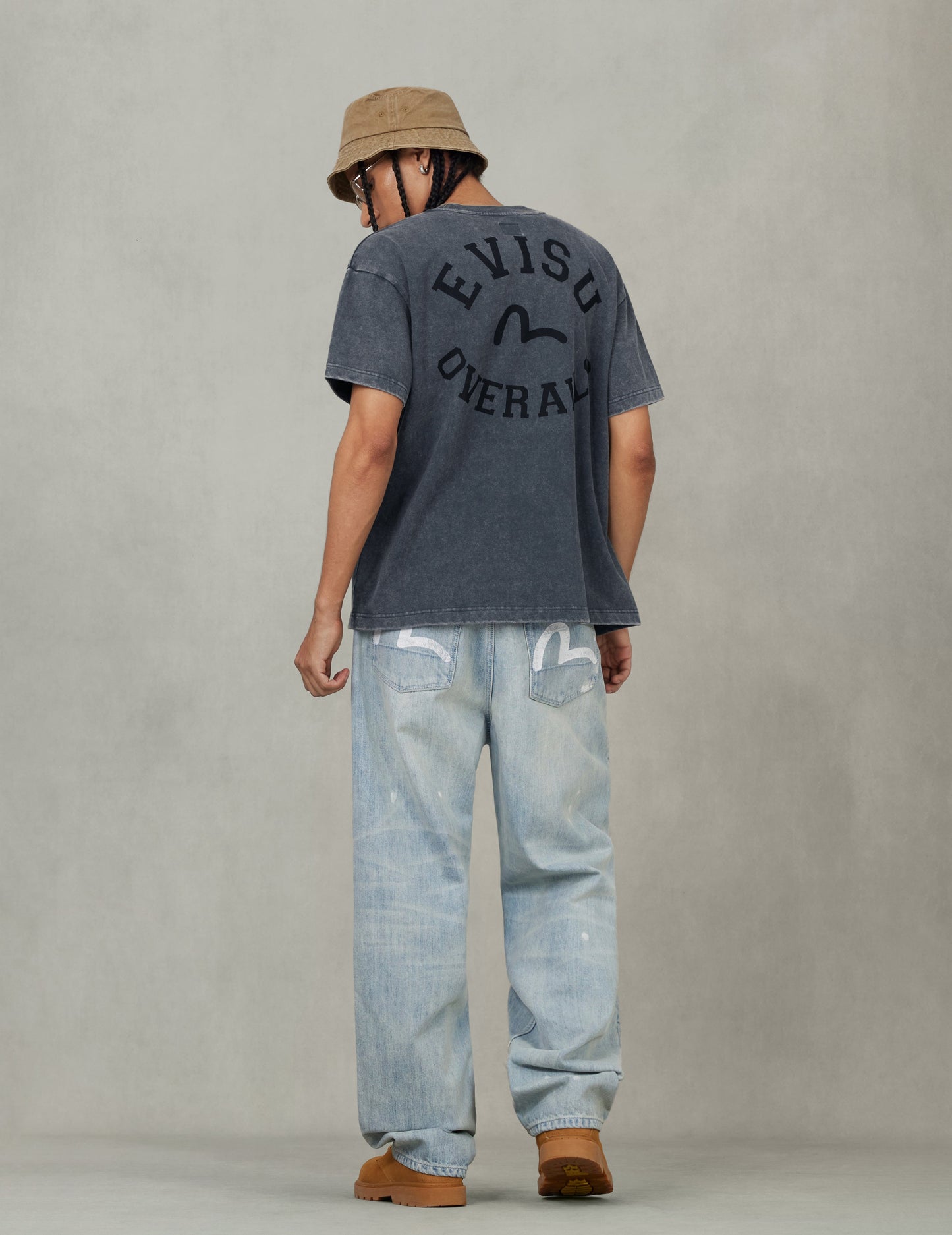 Logo and Seagull Embroidery Relax Fit T-shirt