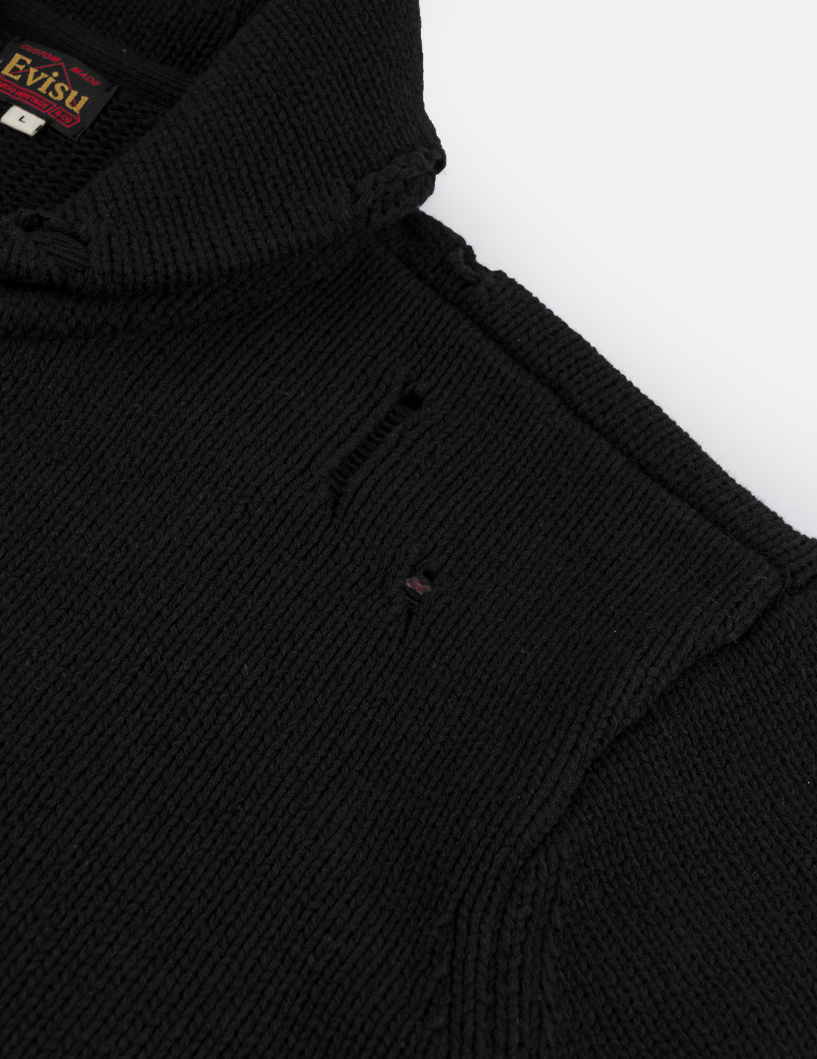Seagull & Evisu Logo Distressed Cowichan Cardigan Jacket